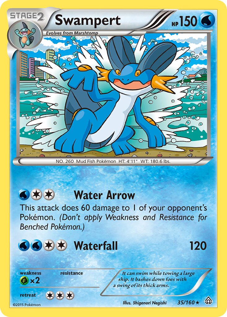 Swampert 035/160 — Primal Clash (English Pokémon TCG card)