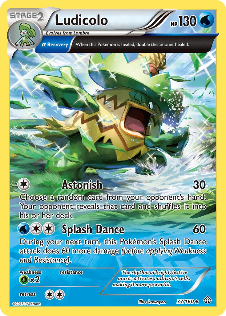Ludicolo 037/160 — Primal Clash (English Pokémon TCG card)