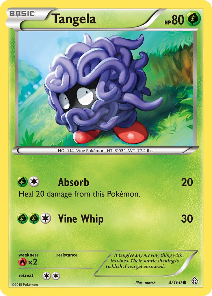 Tangela 004/160 — Primal Clash (English Pokémon TCG card)
