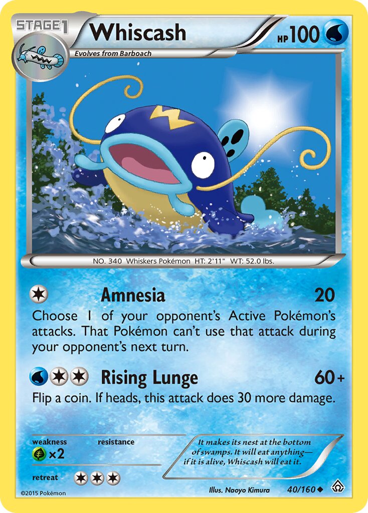Whiscash 040/160 — Primal Clash (English Pokémon TCG card)