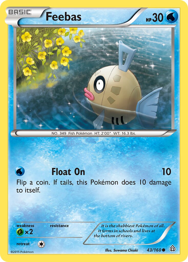 Feebas 043/160 — Primal Clash (English Pokémon TCG card)