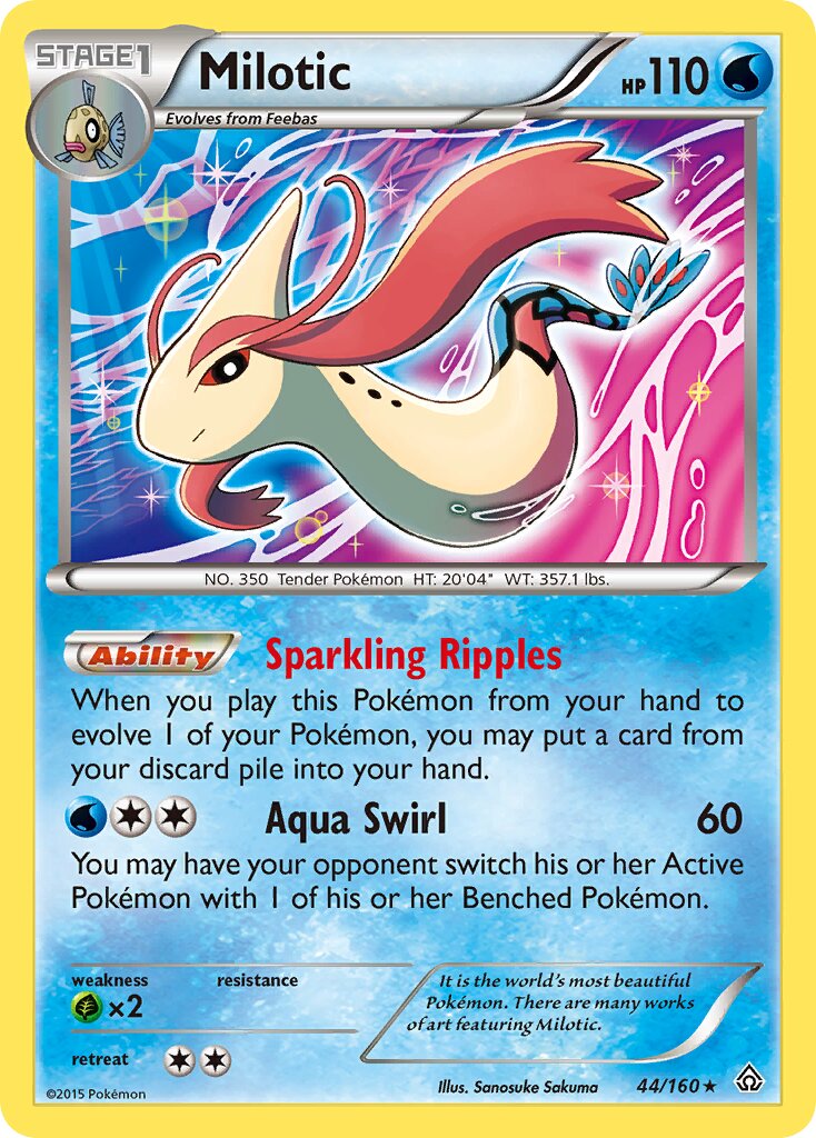 Milotic 044/160 — Primal Clash (English Pokémon TCG card)