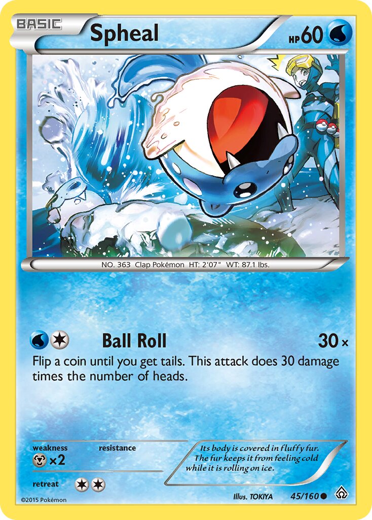 Spheal 045/160 — Primal Clash (English Pokémon TCG card)