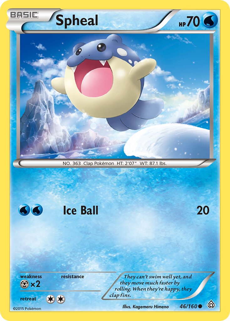 Spheal 046/160 — Primal Clash (English Pokémon TCG card)