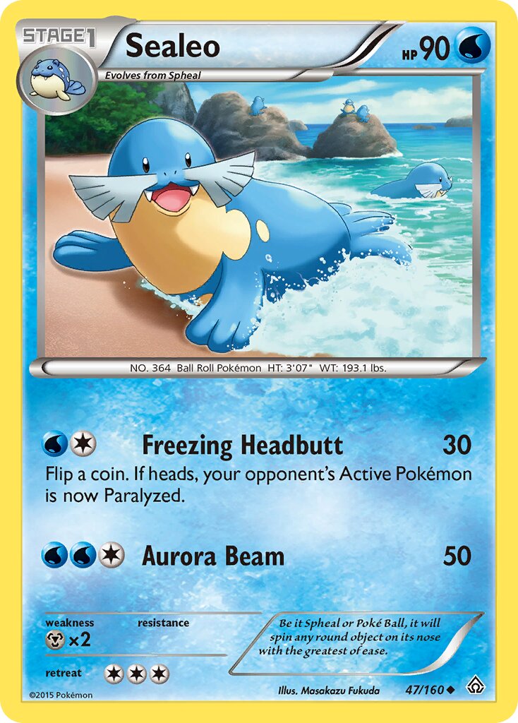 Sealeo 047/160 — Primal Clash (English Pokémon TCG card)