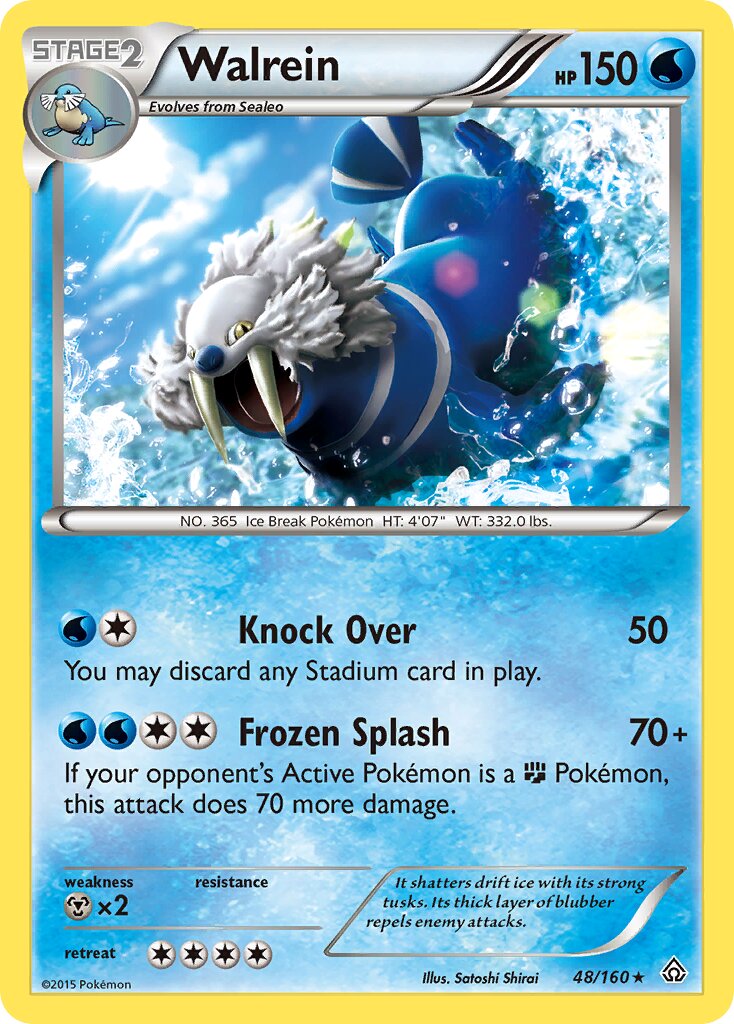Walrein 048/160 — Primal Clash (English Pokémon TCG card)