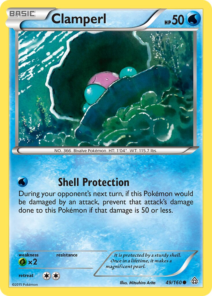 Clamperl 049/160 — Primal Clash (English Pokémon TCG card)