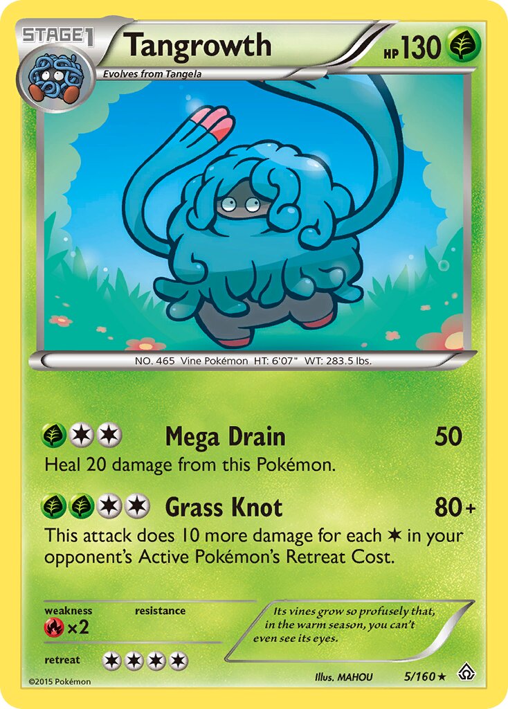 Tangrowth 005/160 — Primal Clash (English Pokémon TCG card)