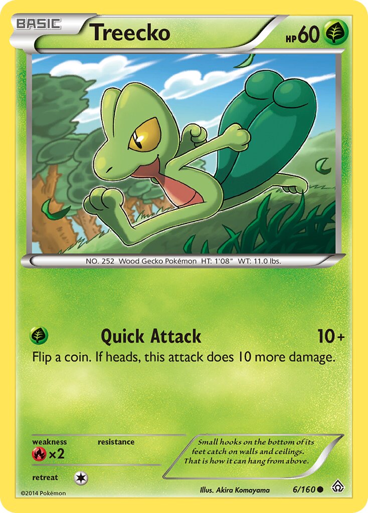 Treecko 006/160 — Primal Clash (English Pokémon TCG card)