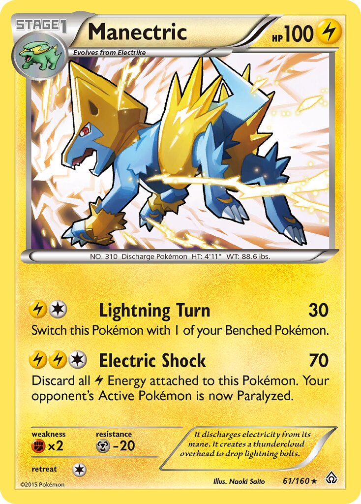 Manectric 061/160 — Primal Clash (English Pokémon TCG card)