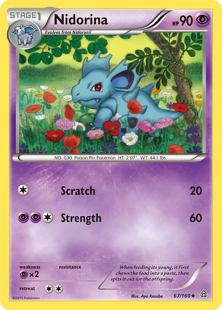 Nidorina 067/160 — Primal Clash (English Pokémon TCG card)