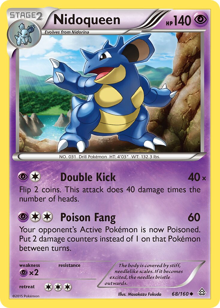 Nidoqueen 068/160 — Primal Clash (English Pokémon TCG card)