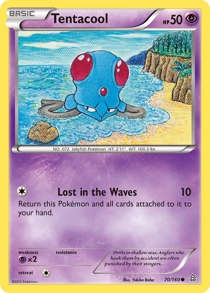 Tentacool 070/160 — Primal Clash (English Pokémon TCG card)