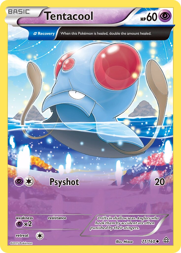Tentacool 071/160 — Primal Clash (English Pokémon TCG card)