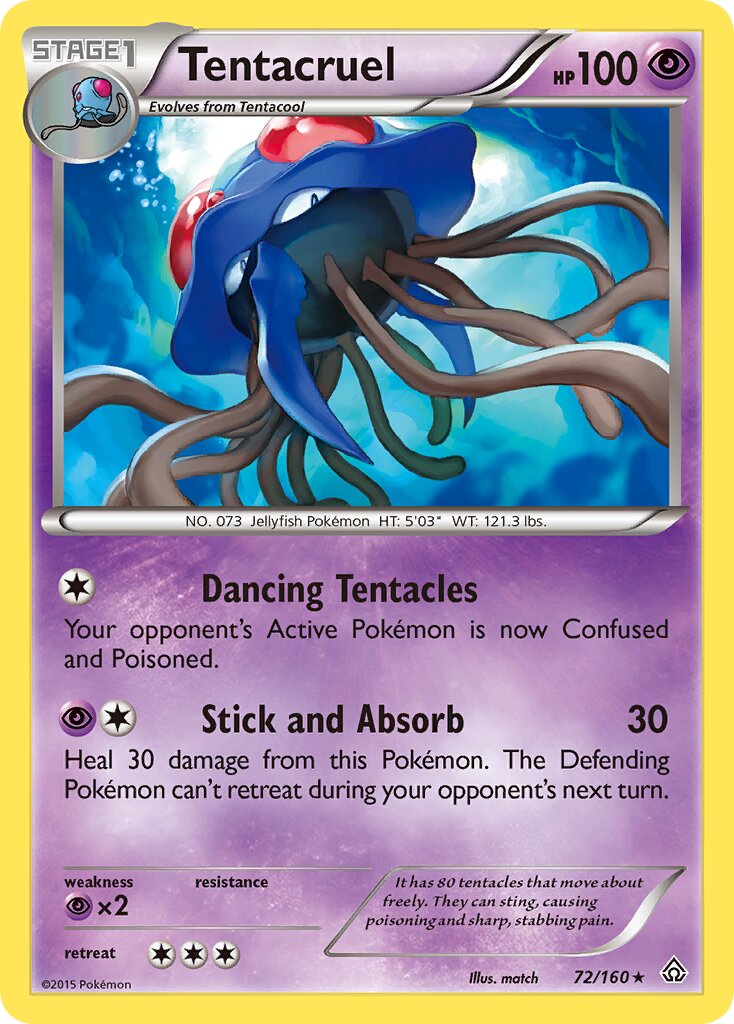 Tentacruel 072/160 — Primal Clash (English Pokémon TCG card)