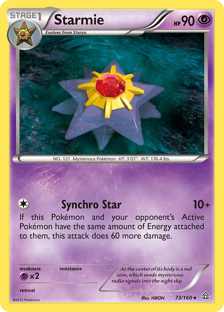 Starmie 073/160 — Primal Clash (English Pokémon TCG card)