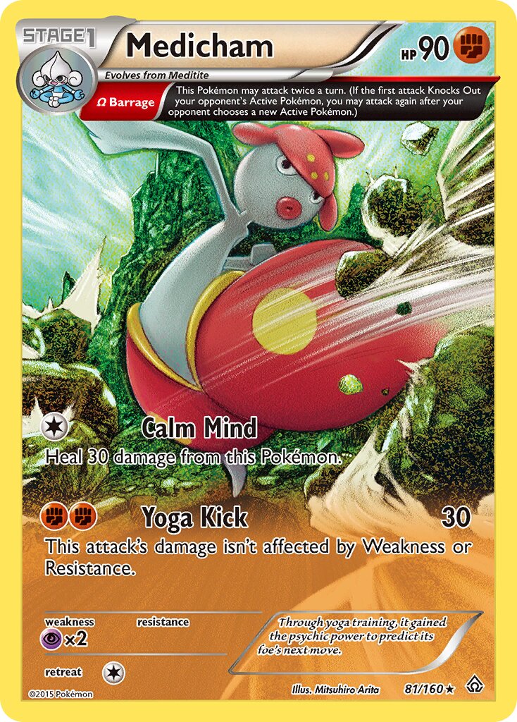 Medicham 081/160 — Primal Clash (English Pokémon TCG card)