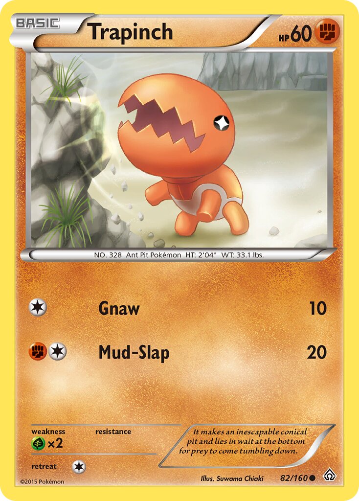 Trapinch 082/160 — Primal Clash (English Pokémon TCG card)