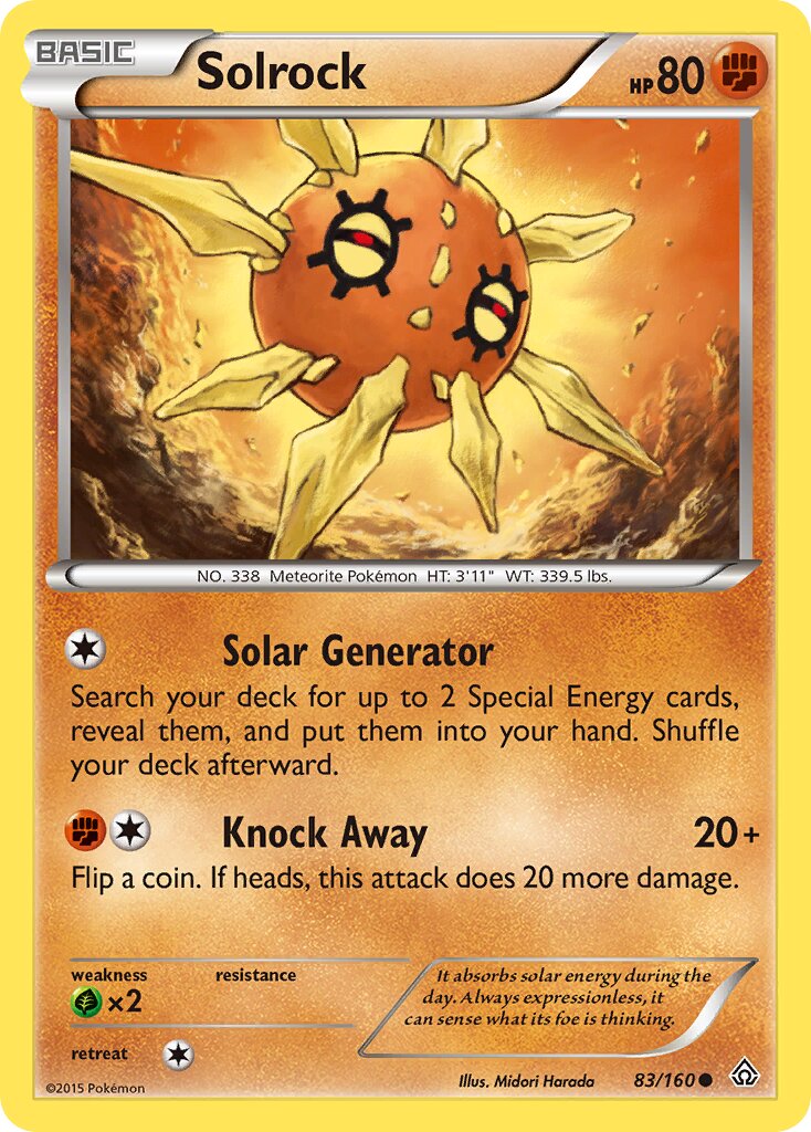 Solrock 083/160 — Primal Clash (English Pokémon TCG card)