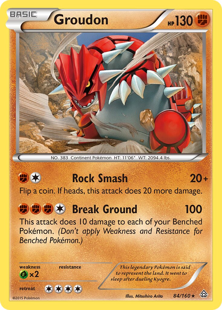 Groudon 084/160 — Primal Clash (English Pokémon TCG card)