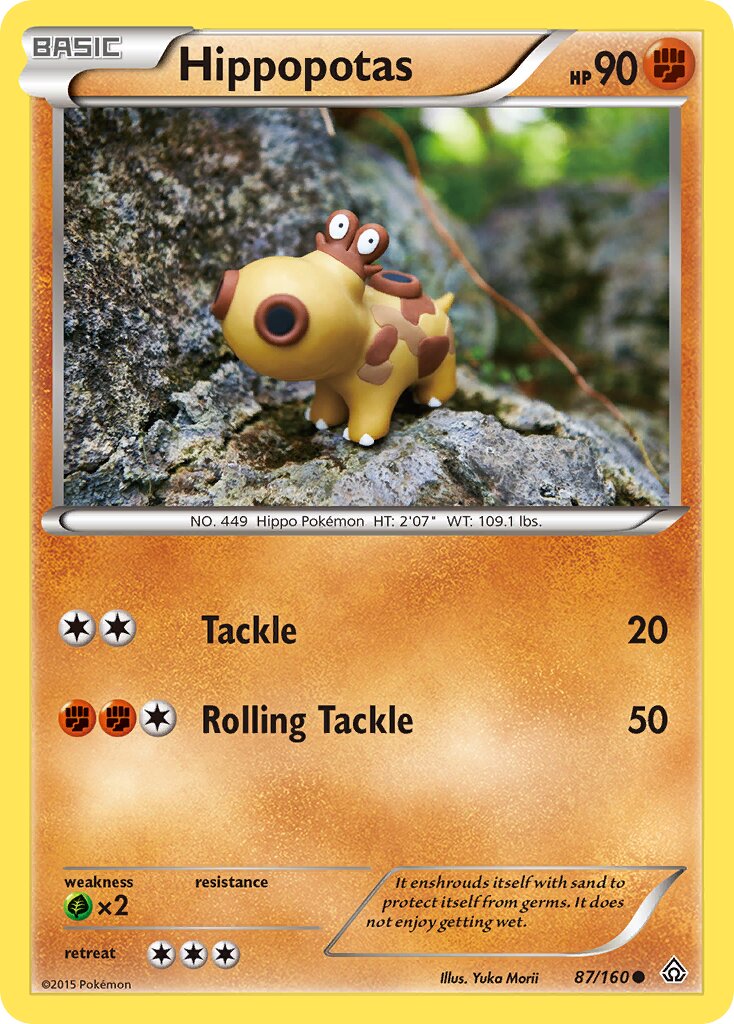 Hippopotas 087/160 — Primal Clash (English Pokémon TCG card)