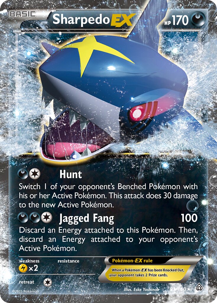 Sharpedo-EX 091/160 — Primal Clash (English Pokémon TCG card)