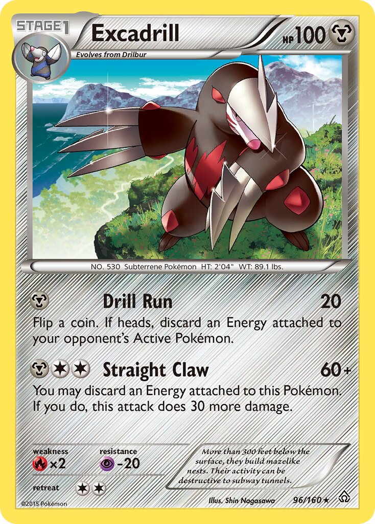 Excadrill 096/160 — Primal Clash (English Pokémon TCG card)