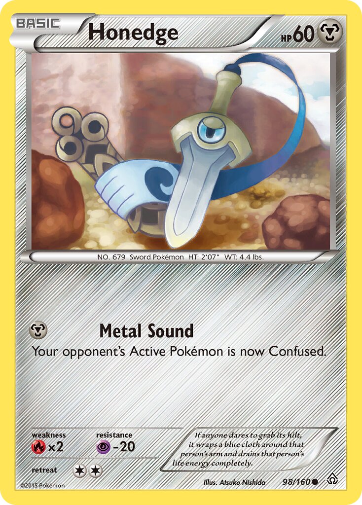 Honedge 098/160 — Primal Clash (English Pokémon TCG card)