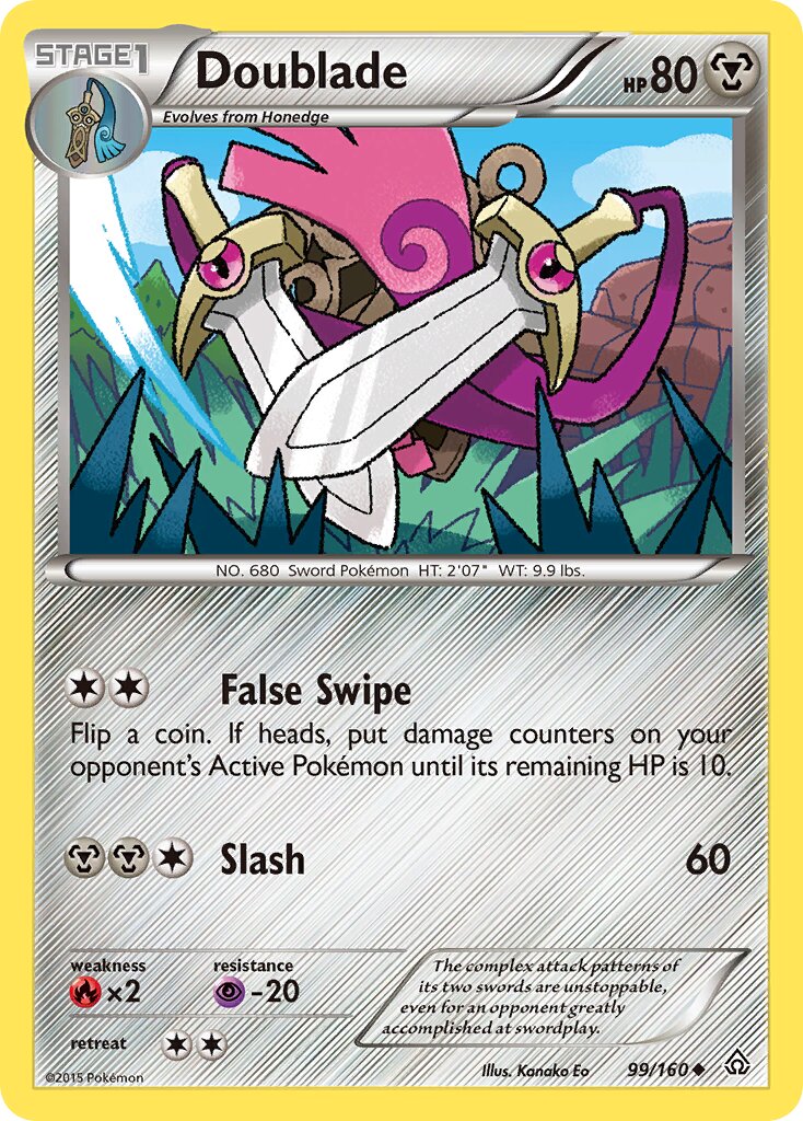 Doublade 099/160 — Primal Clash (English Pokémon TCG card)