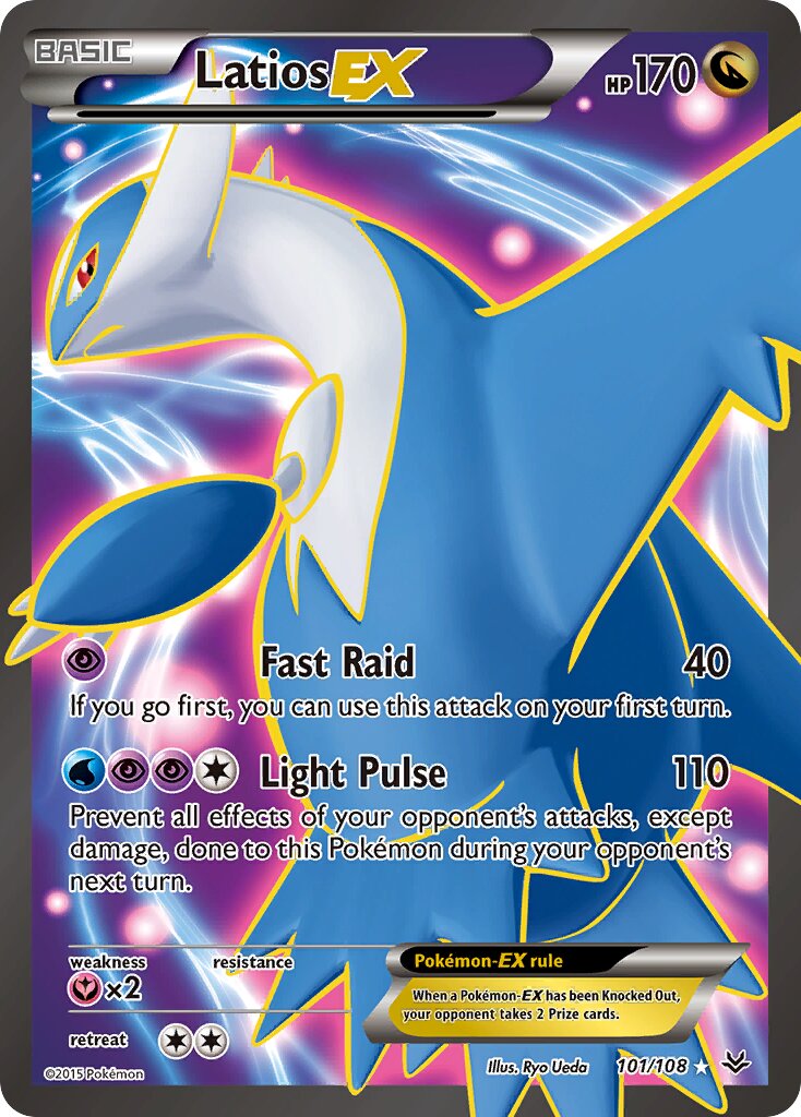 Latios-EX 101/108 — Roaring Skies (English Pokémon TCG card)
