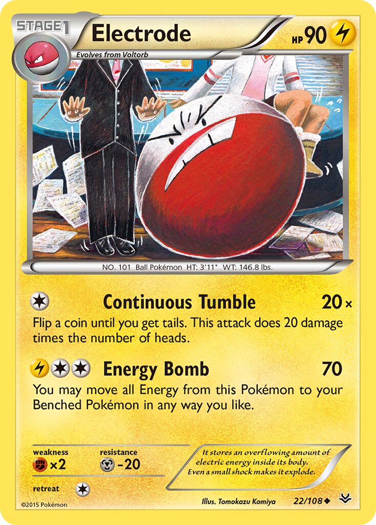 Electrode 022/108 — Roaring Skies (English Pokémon TCG card)