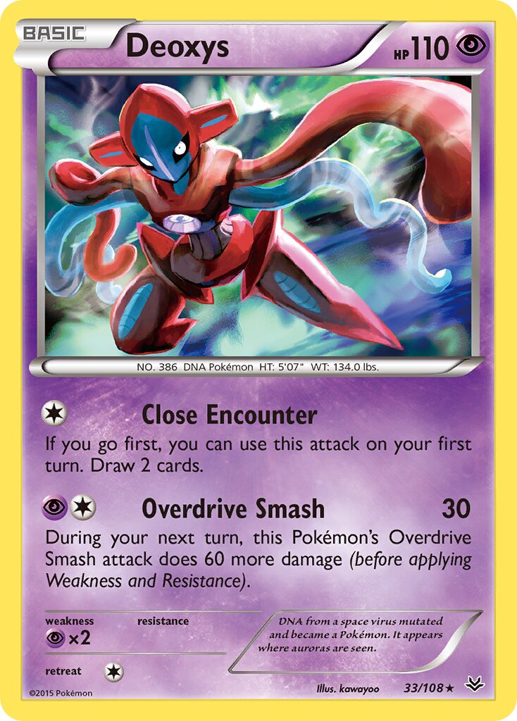 Deoxys 033/108 — Roaring Skies (English Pokémon TCG card)