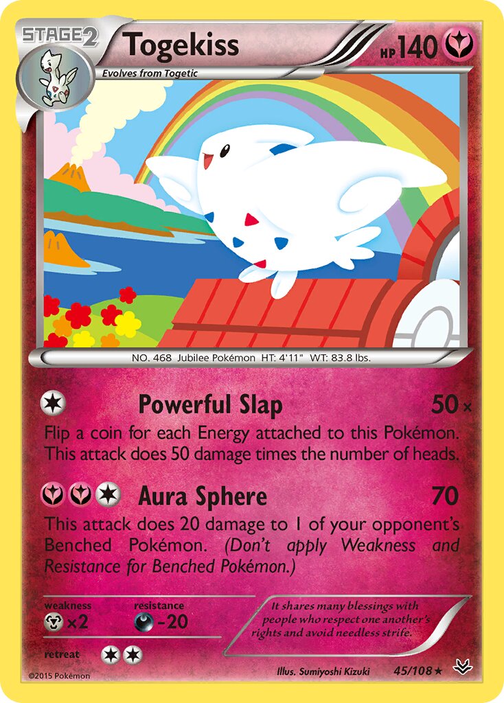 Togekiss 045/108 — Roaring Skies (English Pokémon TCG card)