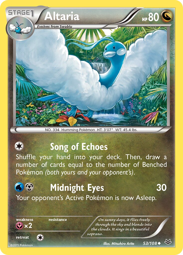 Altaria 053/108 — Roaring Skies (English Pokémon TCG card)