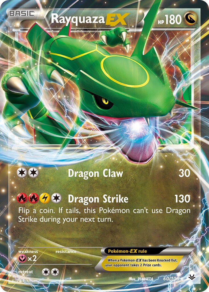 Rayquaza-EX 060/108 — Roaring Skies (English Pokémon TCG card)
