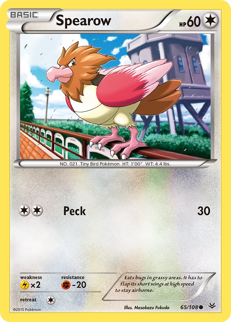 Spearow 065/108 — Roaring Skies (English Pokémon TCG card)