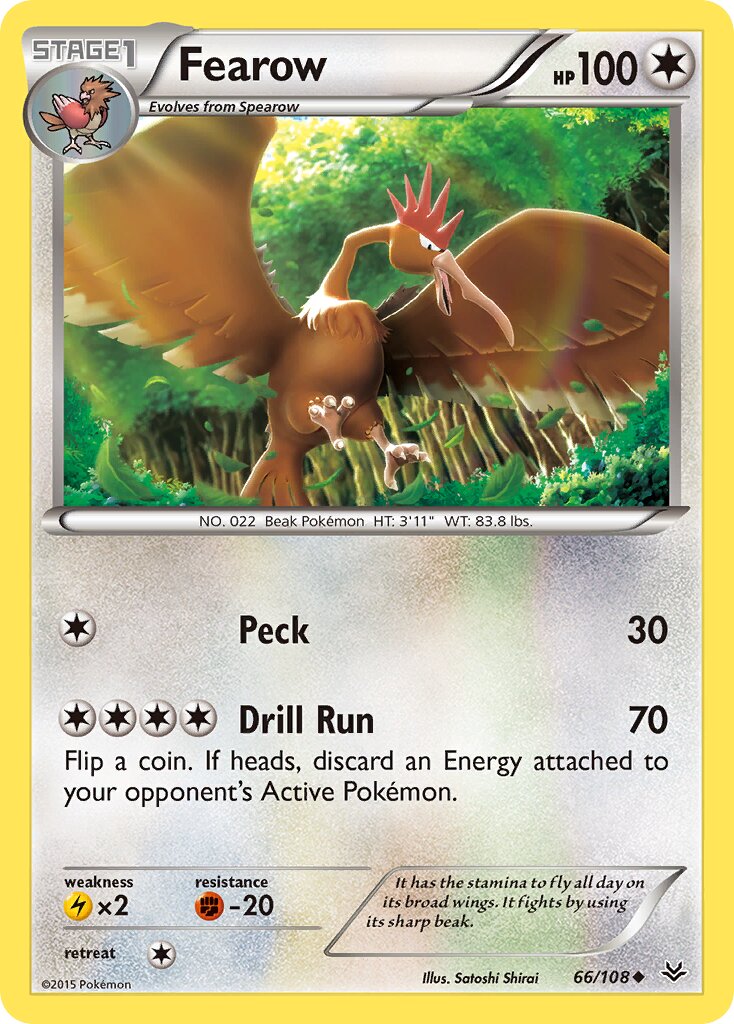 Fearow 066/108 — Roaring Skies (English Pokémon TCG card)