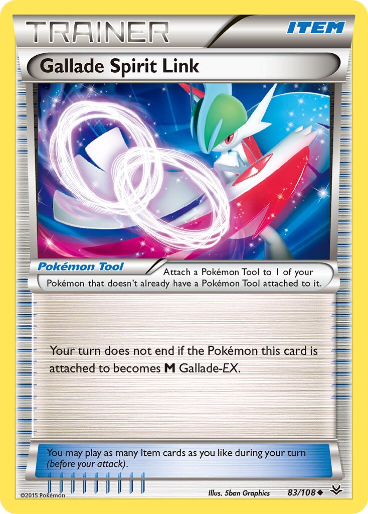 Gallade Spirit Link 083/108 — Roaring Skies (English Pokémon TCG card)