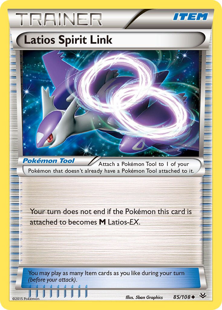 Latios Spirit Link 085/108 — Roaring Skies (English Pokémon TCG card)