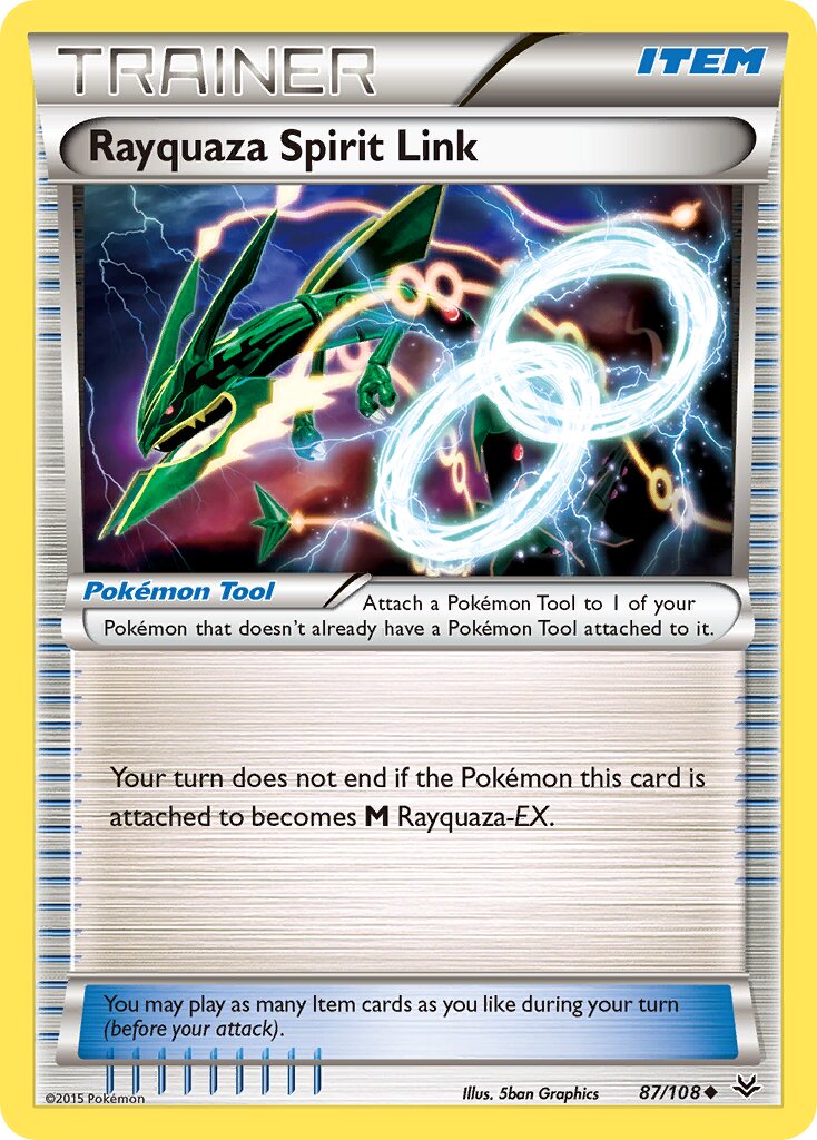 Rayquaza Spirit Link 087/108 — Roaring Skies (English Pokémon TCG card)