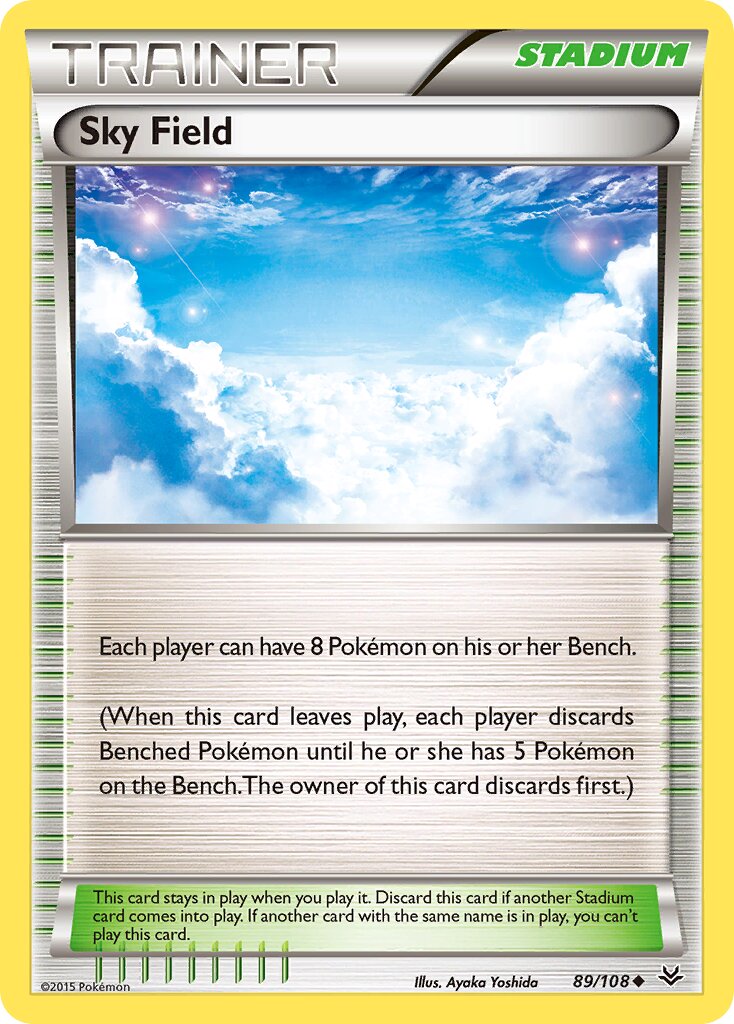 Sky Field 089/108 — Roaring Skies (English Pokémon TCG card)