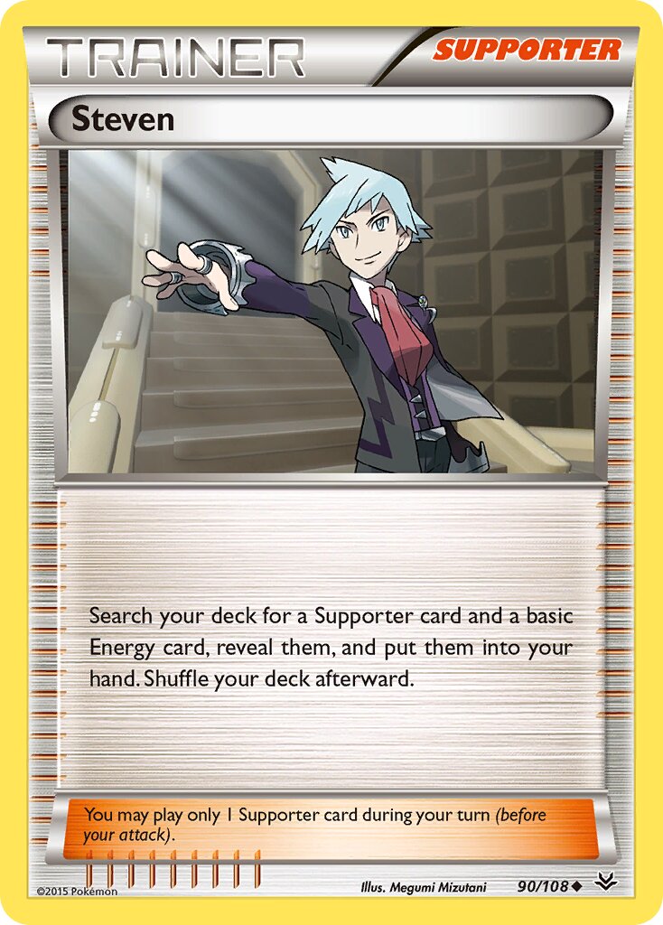 Steven 090/108 — Roaring Skies (English Pokémon TCG card)