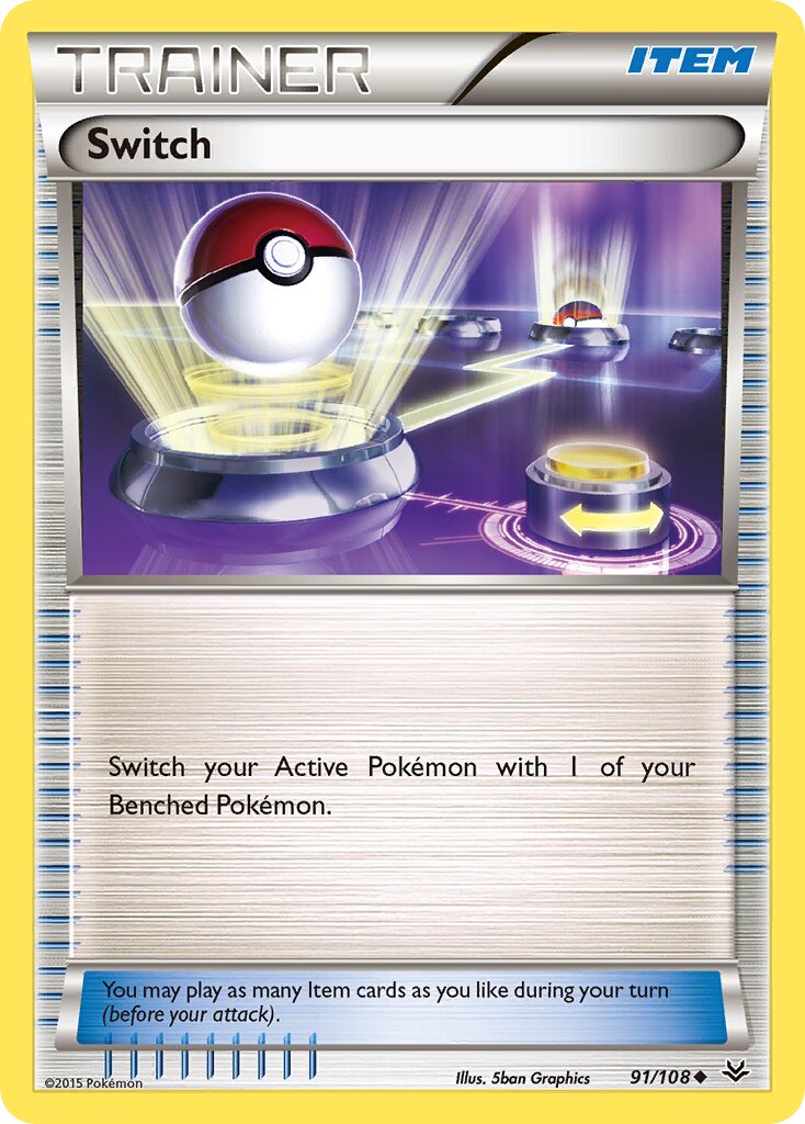 Switch 091/108 — Roaring Skies (English Pokémon TCG card)