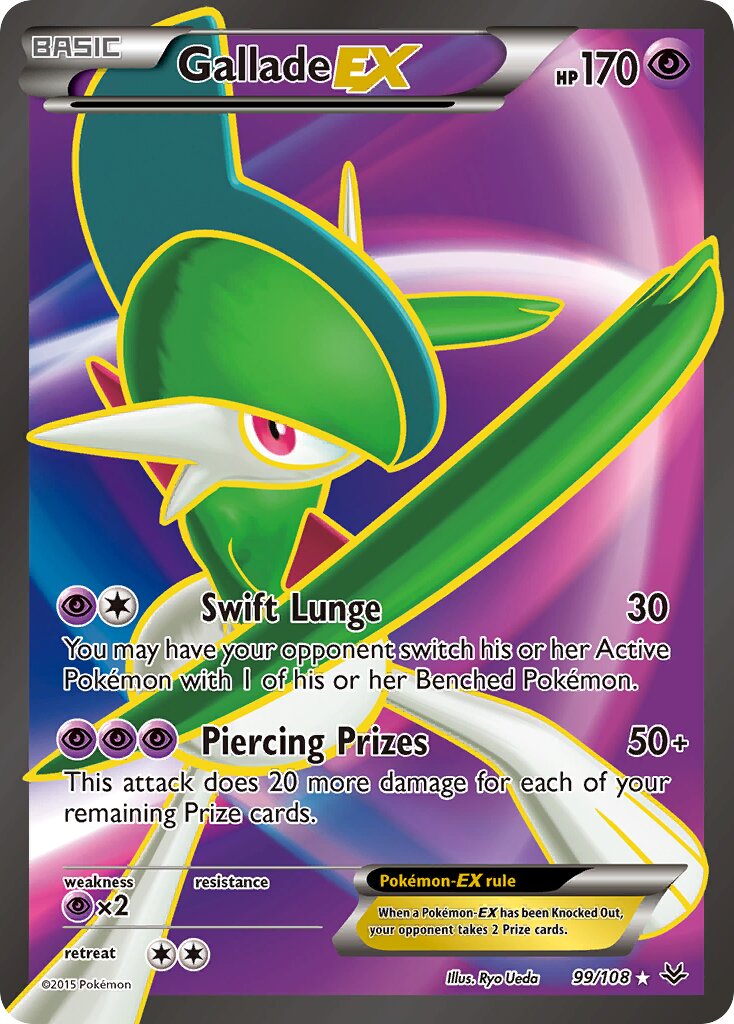 Gallade-EX 099/108 — Roaring Skies (English Pokémon TCG card)