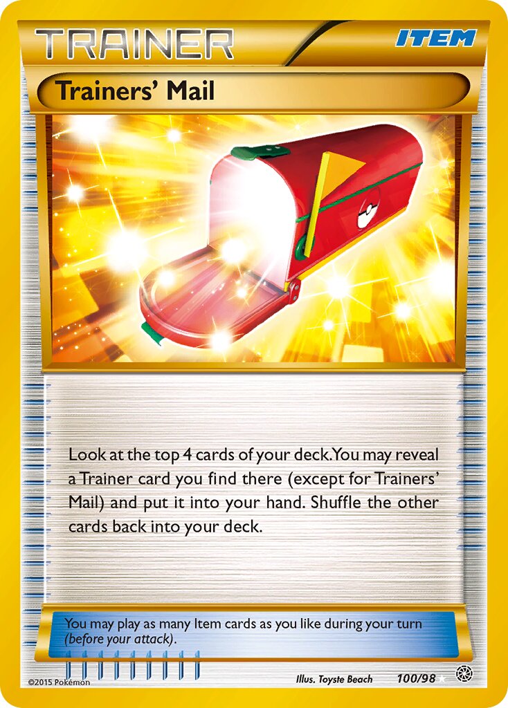Trainers' Mail 100/98 — Ancient Origins (English Pokémon TCG card)