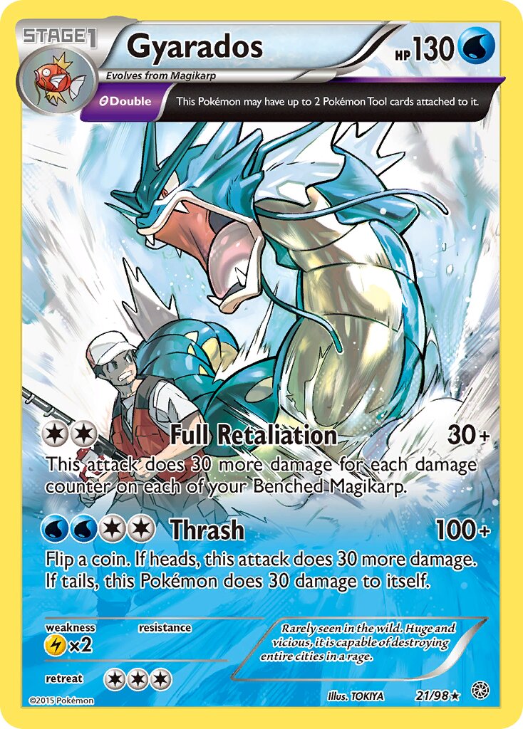 Gyarados 021/98 — Ancient Origins (English Pokémon TCG card)