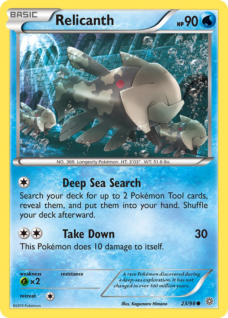 Relicanth 023/98 — Ancient Origins (English Pokémon TCG card)