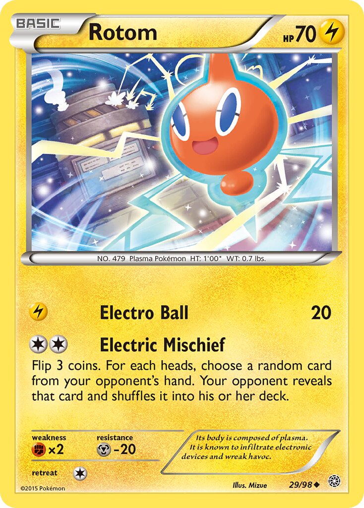 Rotom 029/98 — Ancient Origins (English Pokémon TCG card)