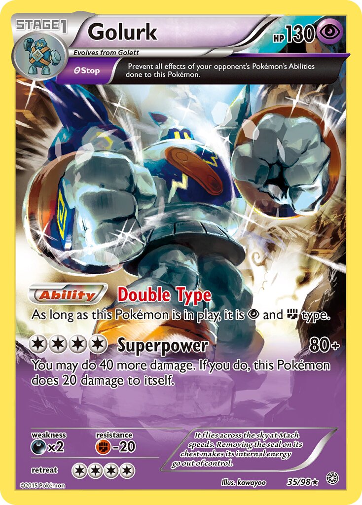 Golurk 035/98 — Ancient Origins (English Pokémon TCG card)