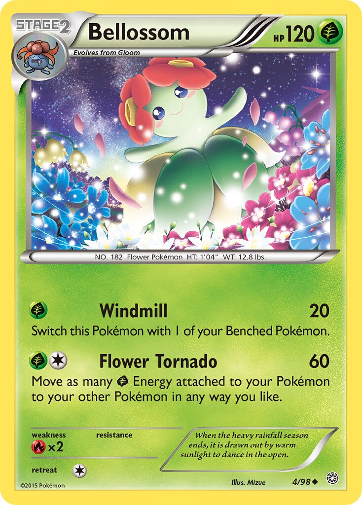 Bellossom 004/98 — Ancient Origins (English Pokémon TCG card)